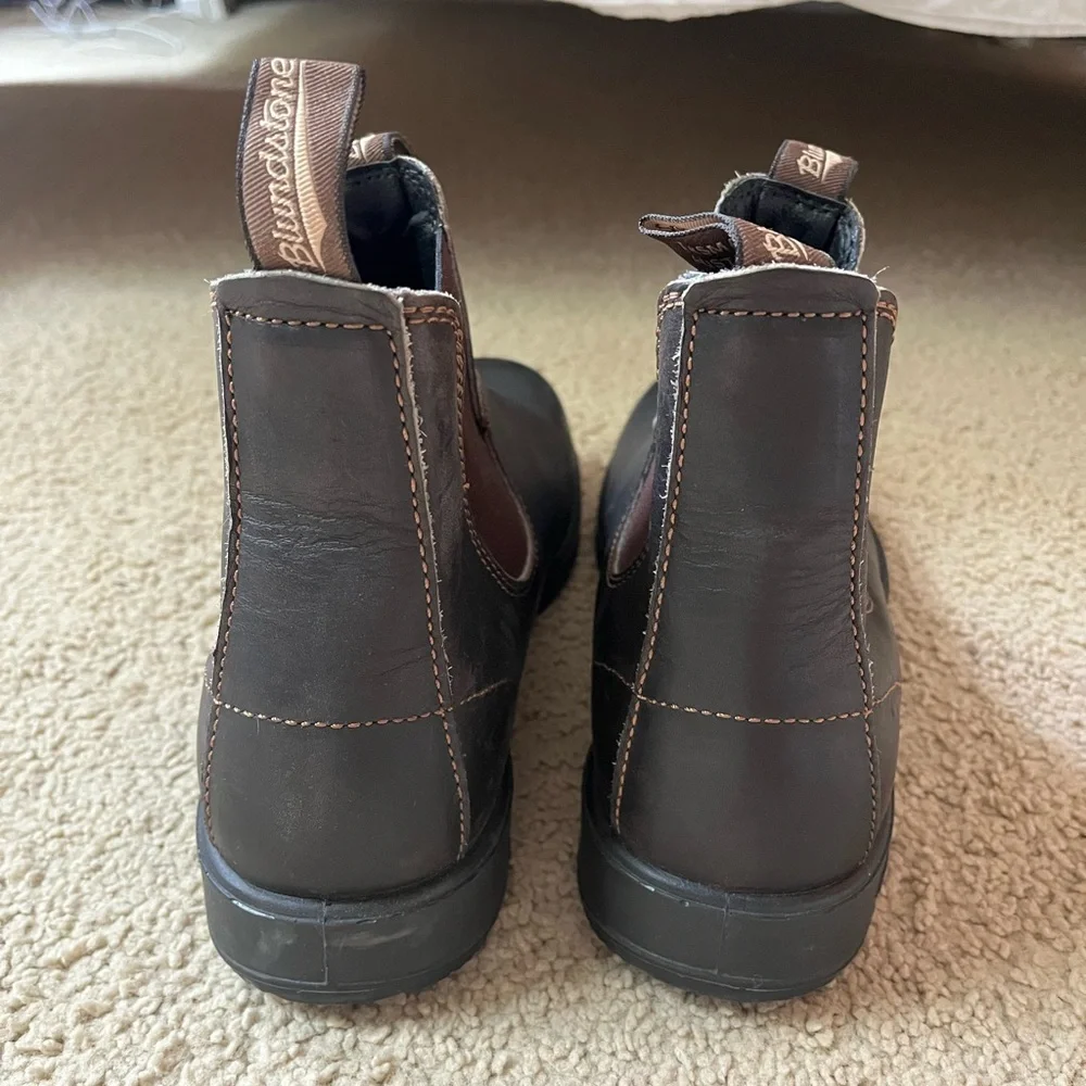 Blundstone Men's Dark Brown Leather Boots - Picture 3 of 6